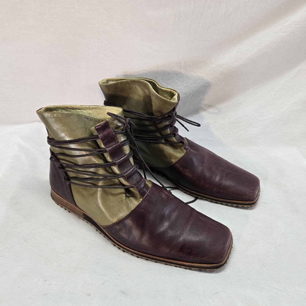 Swear London Men's Size 45 Colorblock Leather Shoe Ankle Boots